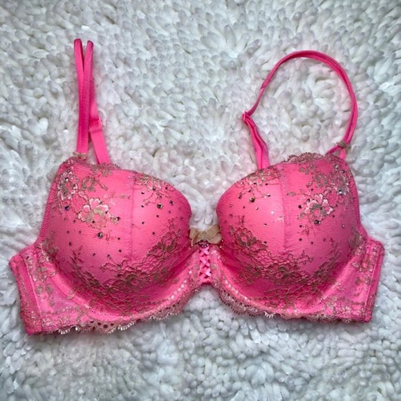 Victoria's Secret Other - Victoria's Secret Jeweled Lace Push Up Bra, 32B